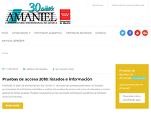 Tablet Screenshot of conservatorioamaniel.es